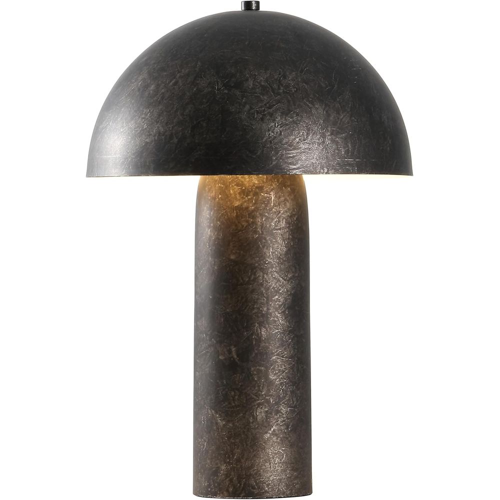 Office Table Home - Antique Black 21-inch Mushroom LED Table