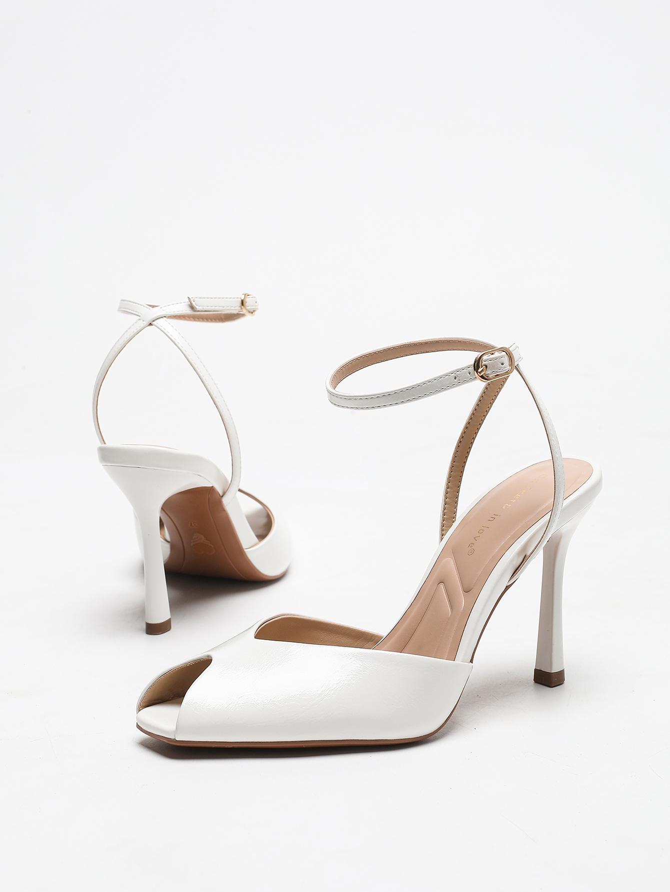Chic Square-Toe Leather Peep-T - Home Office Size ulasan dan harga