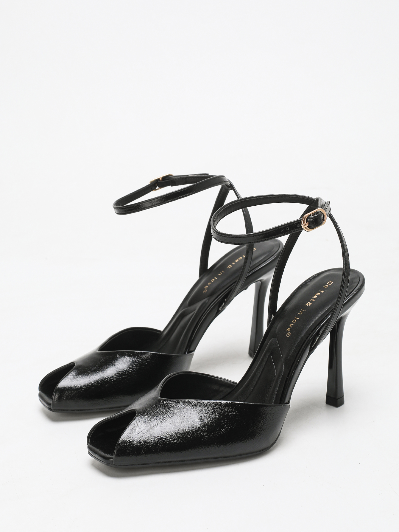 Chic Square-Toe Leather Peep-T - Home Office Size ulasan dan harga