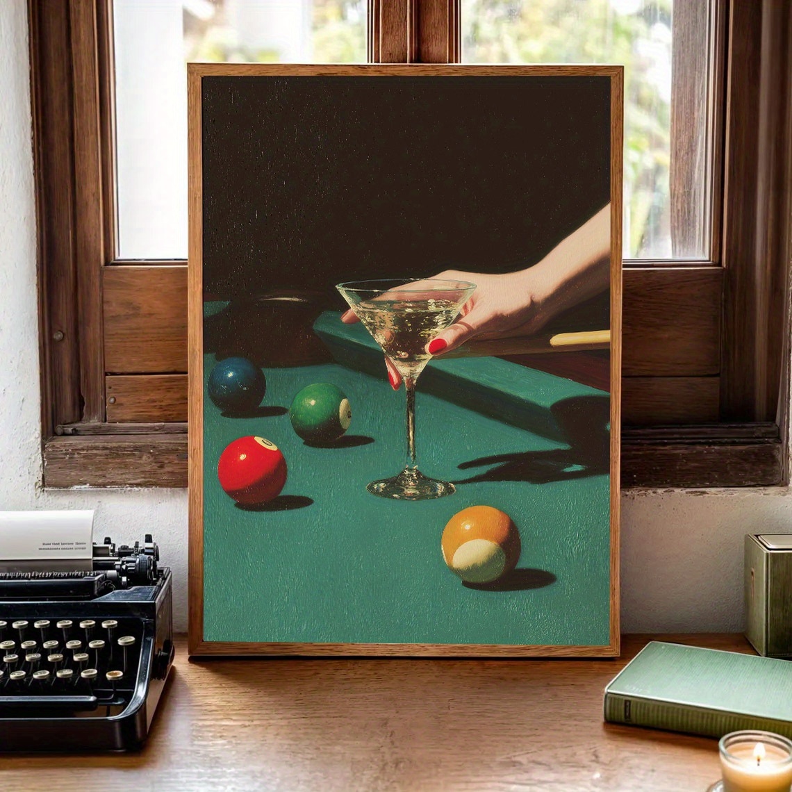 1pc Vintage Billiards Cocktail - Home Office Youtube ulasan dan harga