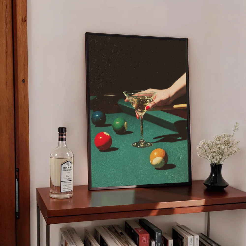 1pc Vintage Billiards Cocktail - Home Office Youtube ulasan dan harga