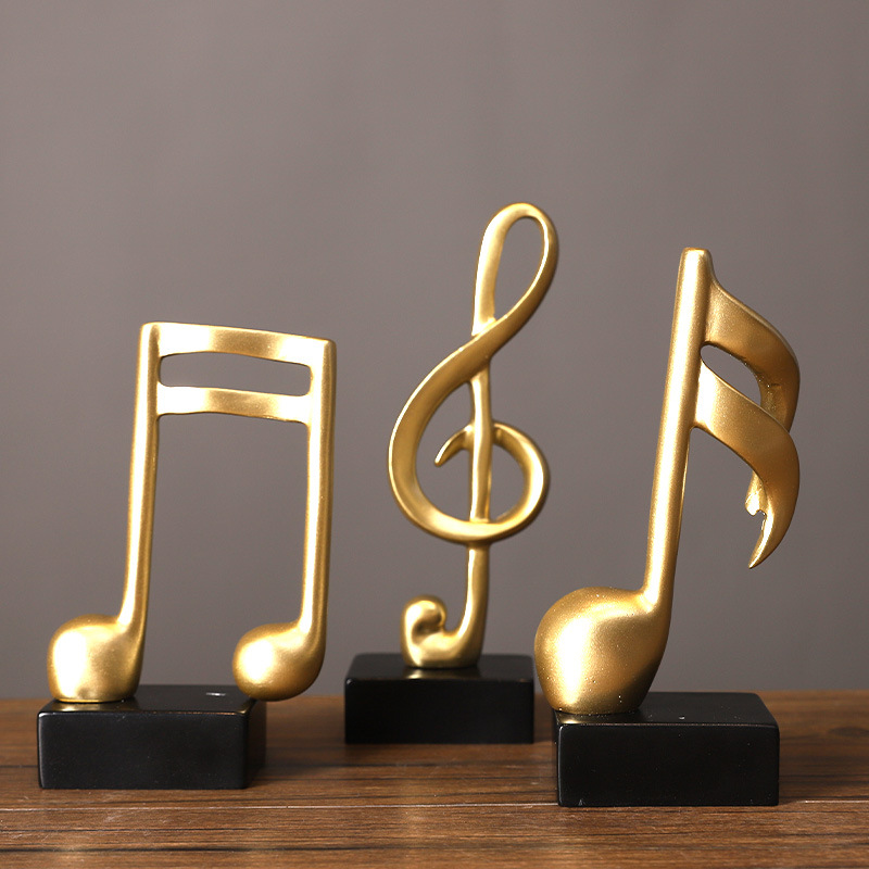 3pcs Minimalist Resin Musical  - Home Office And Tv Room Ideas ulasan dan harga