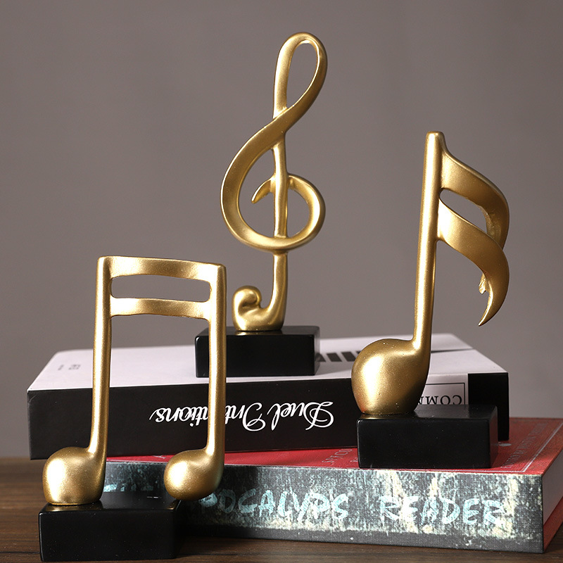 3pcs Minimalist Resin Musical  - Home Office And Tv Room Ideas ulasan dan harga