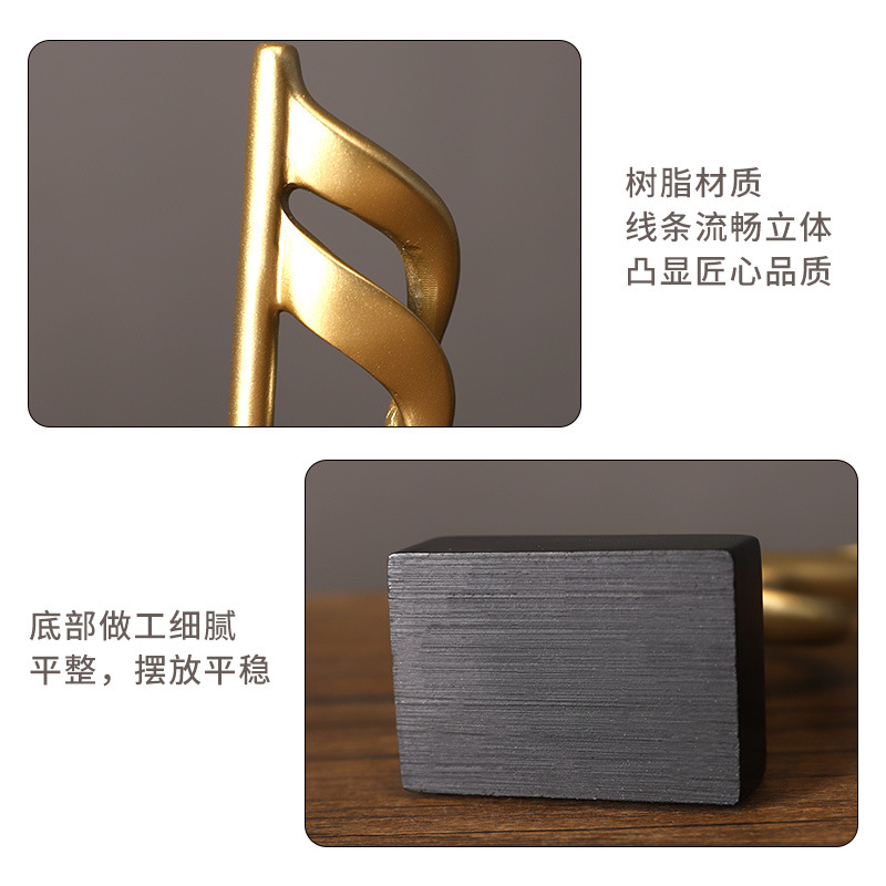 3pcs Minimalist Resin Musical  - Home Office And Tv Room Ideas ulasan dan harga