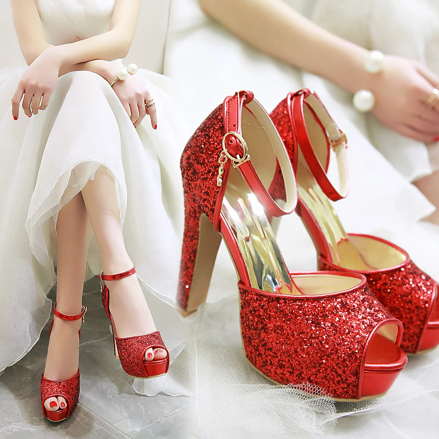 Silver Summer Women High Heel  - Home Office Size ulasan dan harga