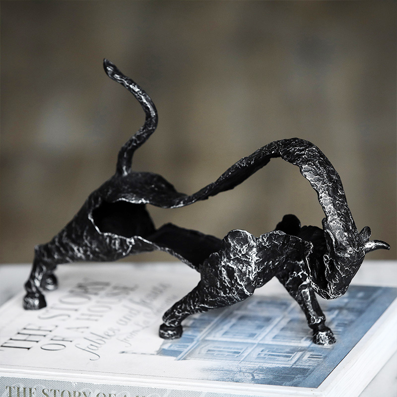 Modern Black Hollow Arts Bull  - Home Office Layout ulasan dan harga
