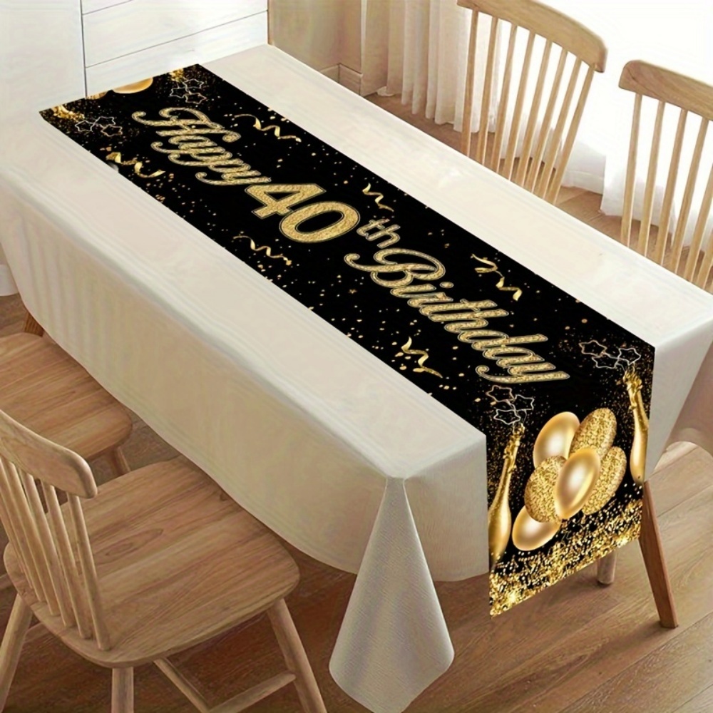 Custom Age Birthday Table Runn - Home Office News ulasan dan harga