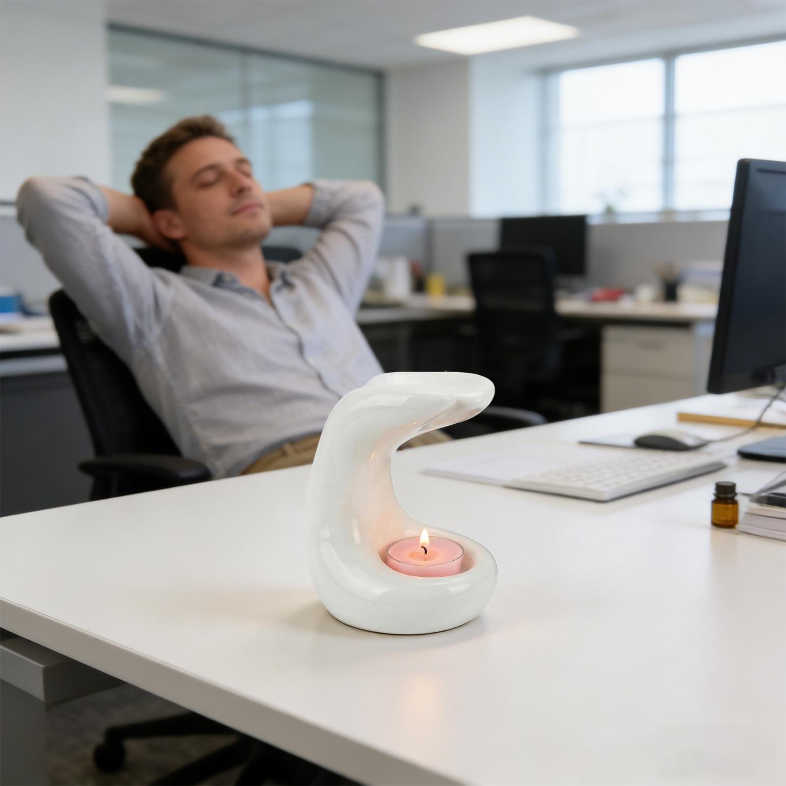 Tealight Wax Melt Warmer Palm  - Office Table Home ulasan dan harga