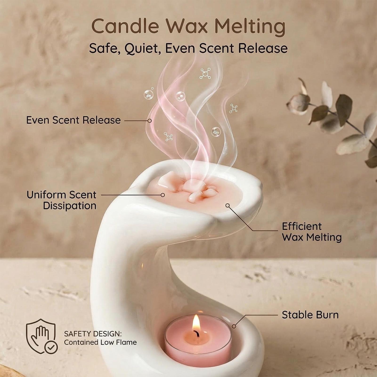 Tealight Wax Melt Warmer Palm  - Office Table Home ulasan dan harga