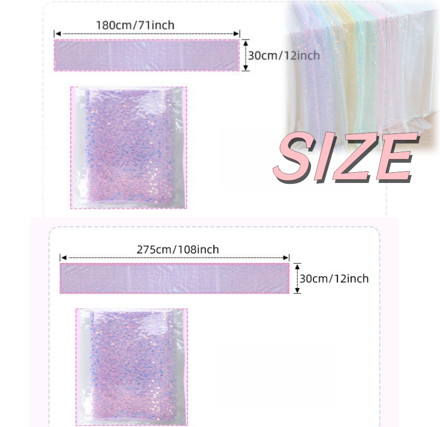 1pc 180/275cm Sequined Mermaid - Home Office News ulasan dan harga