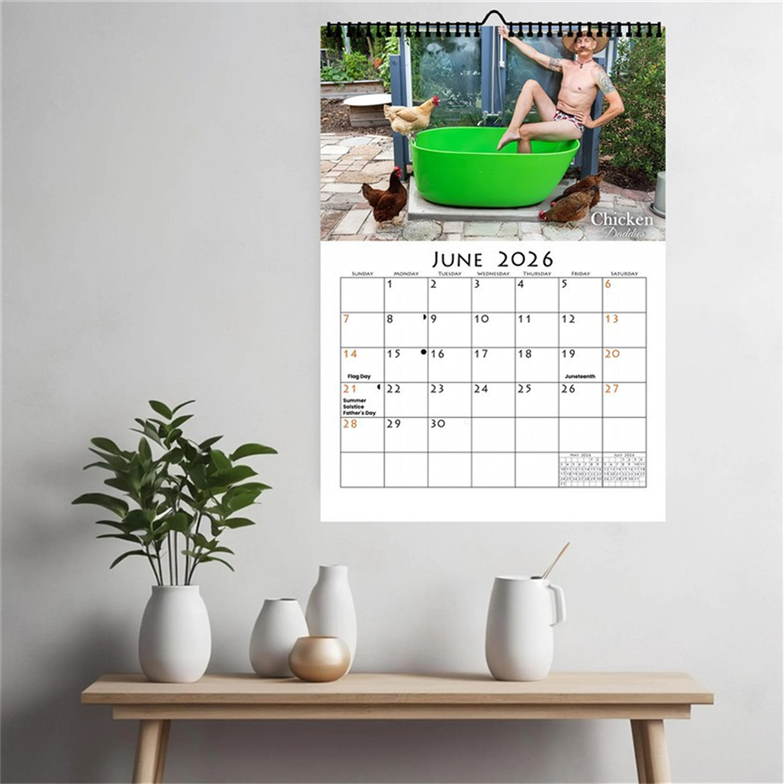 2026 Funny Chicken Daddy Wall  - Home Office Size ulasan dan harga