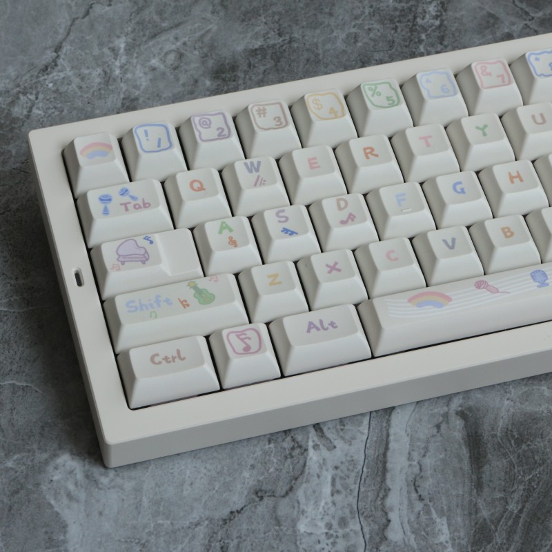 142 Keys Musical Note PBT Keyc - Home Office Layout ulasan dan harga