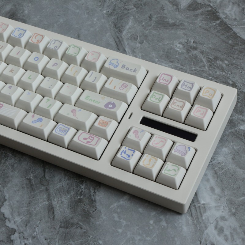 142 Keys Musical Note PBT Keyc - Home Office Layout ulasan dan harga