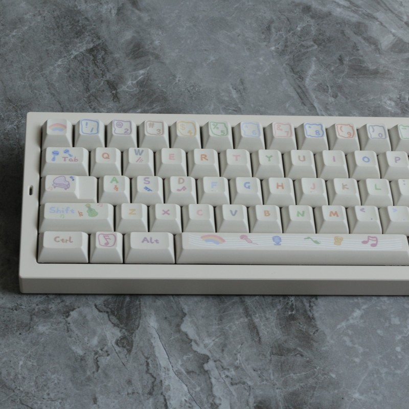 142 Keys Musical Note PBT Keyc - Home Office Layout ulasan dan harga