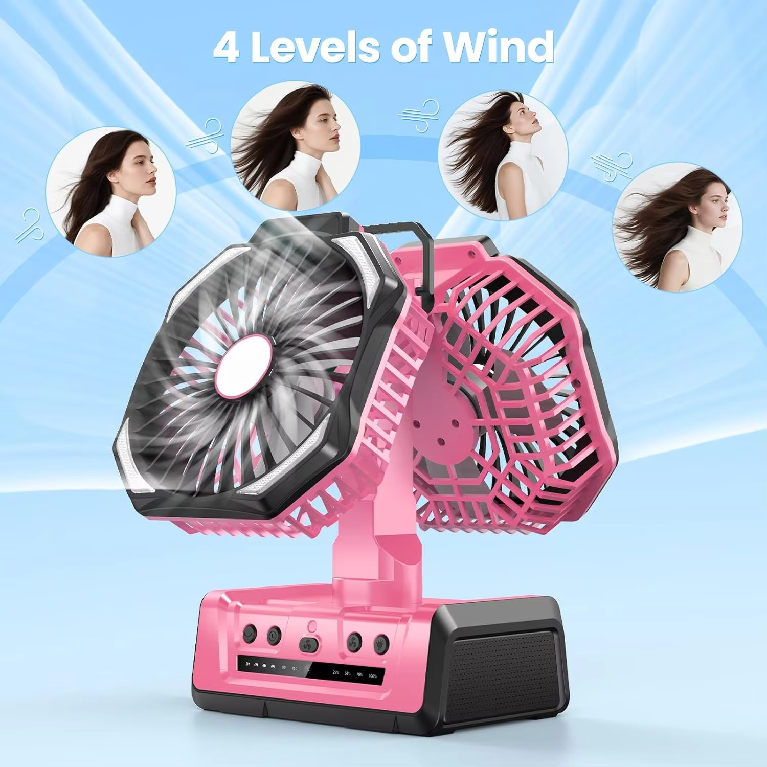 Portable Oscillating Fan Batte - Home Office Layout ulasan dan harga