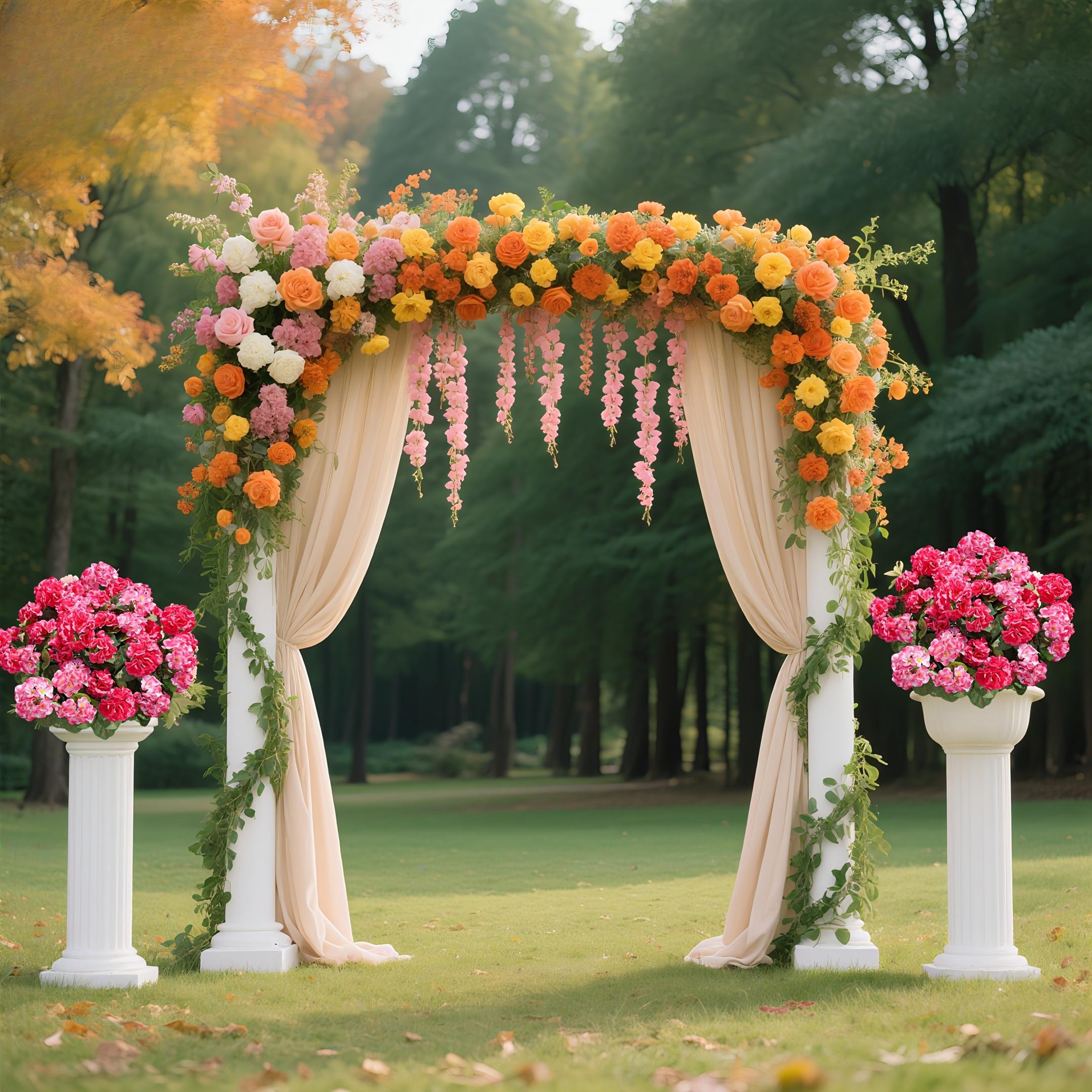4 Bunches of Artificial Gerani - Home Office Romance ulasan dan harga