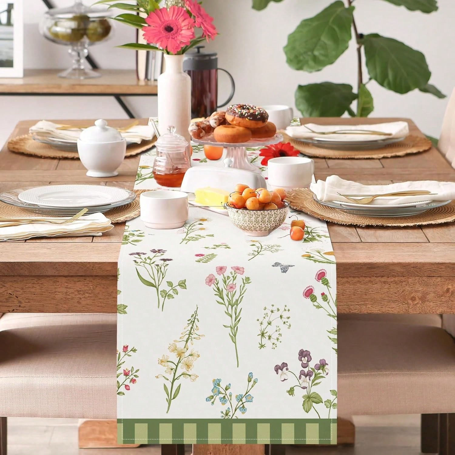 Botanical Wildflower Table Run - Home Office News ulasan dan harga