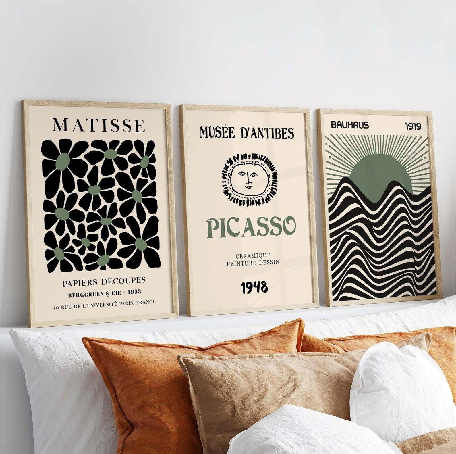 3pcs/set Retro Matisse Canvas  - Home Office Youtube ulasan dan harga