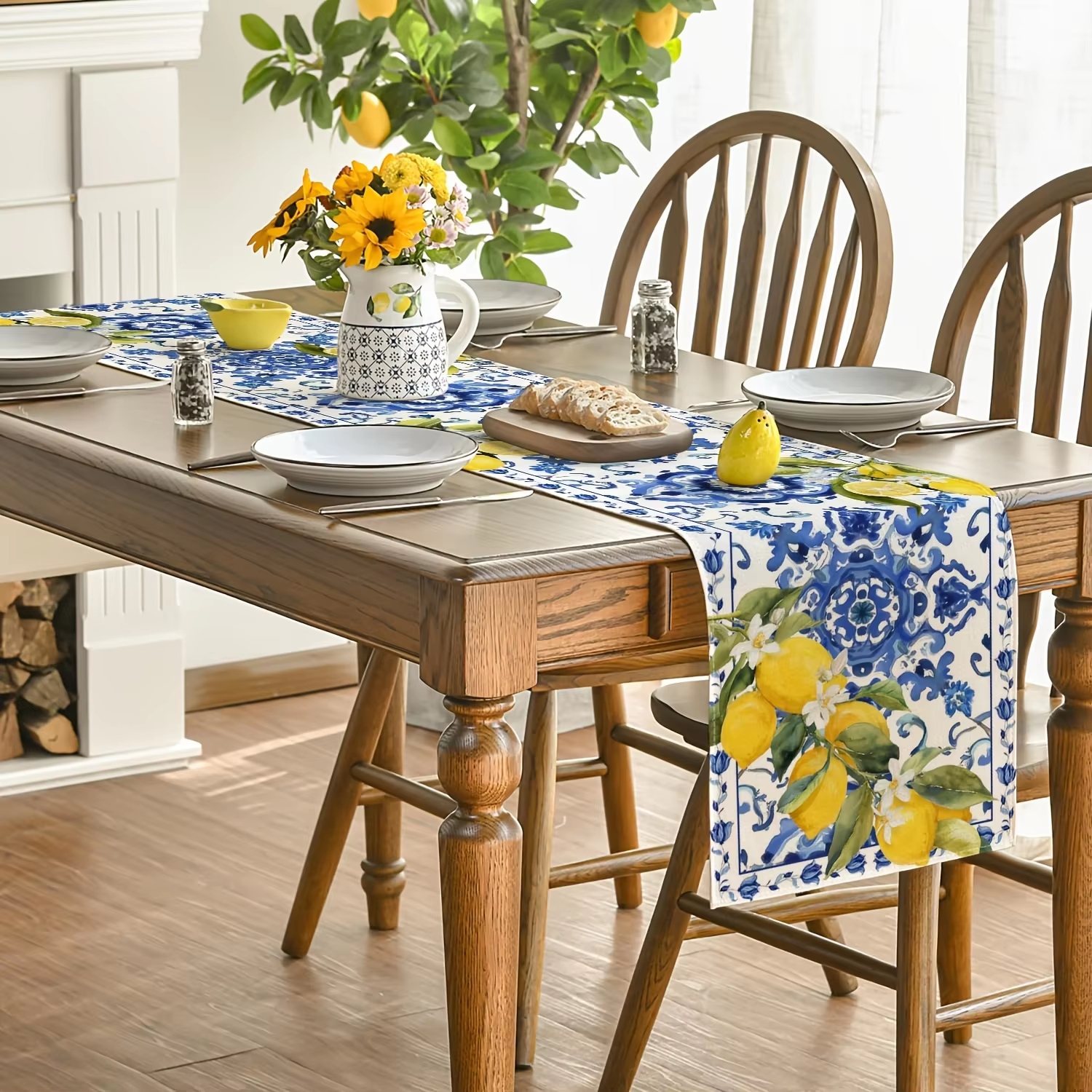 1pc Table Runner Printed With  - Home Office News ulasan dan harga