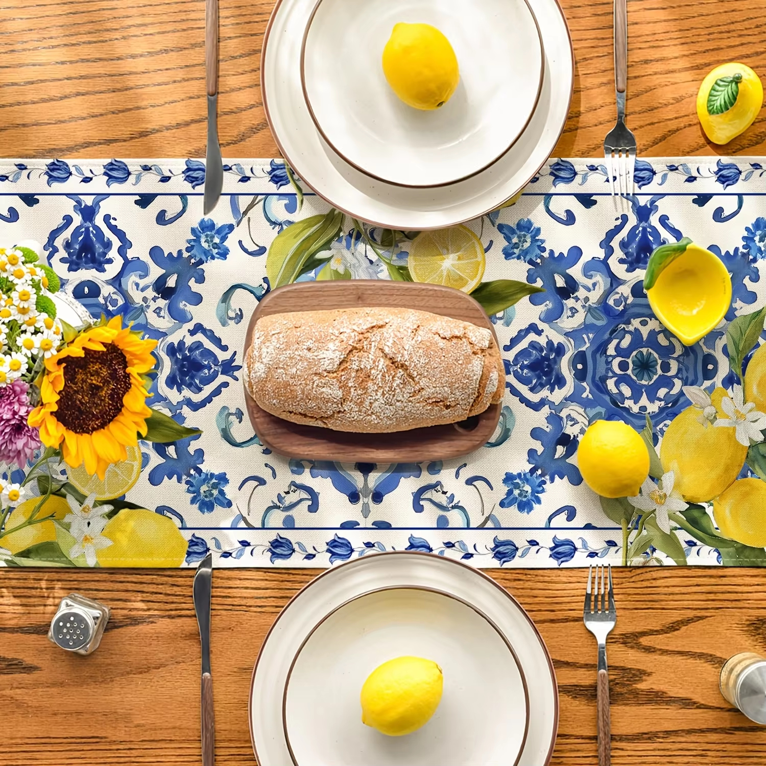 1pc Table Runner Printed With  - Home Office News ulasan dan harga