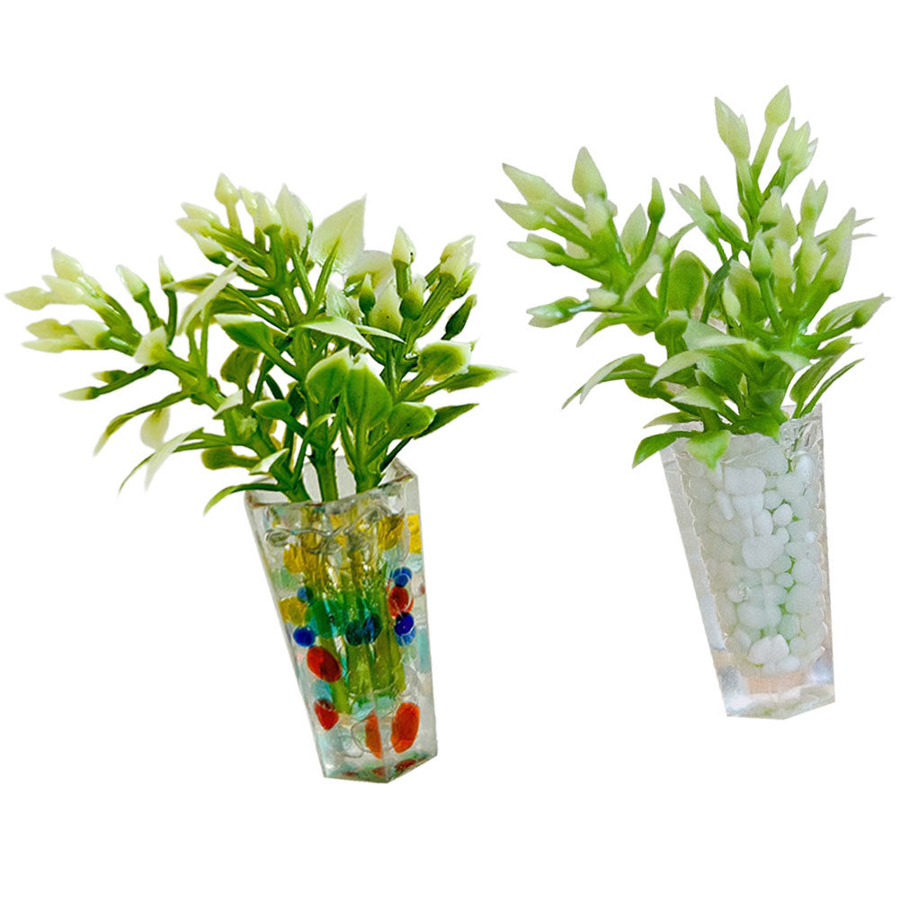 2Pcs Miniature Potted Plant Or - Home Office Layout ulasan dan harga