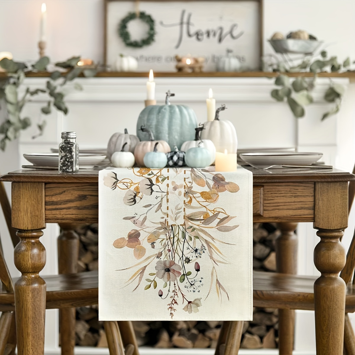 1pc Autumn Harvest Table Runne - Home Office News ulasan dan harga
