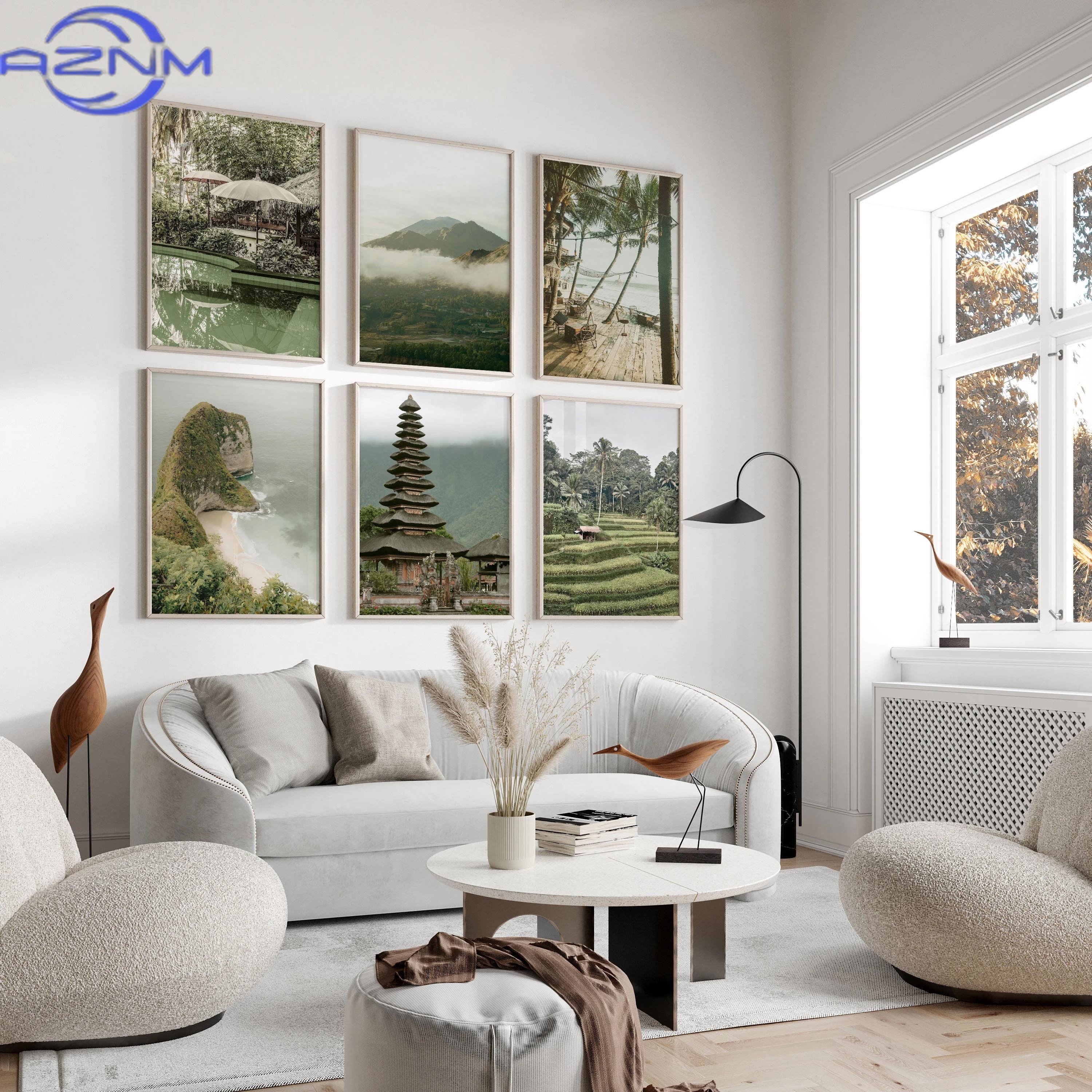 AZNM 1pc Bali Canvas Art Print - Home Office Bali ulasan dan harga