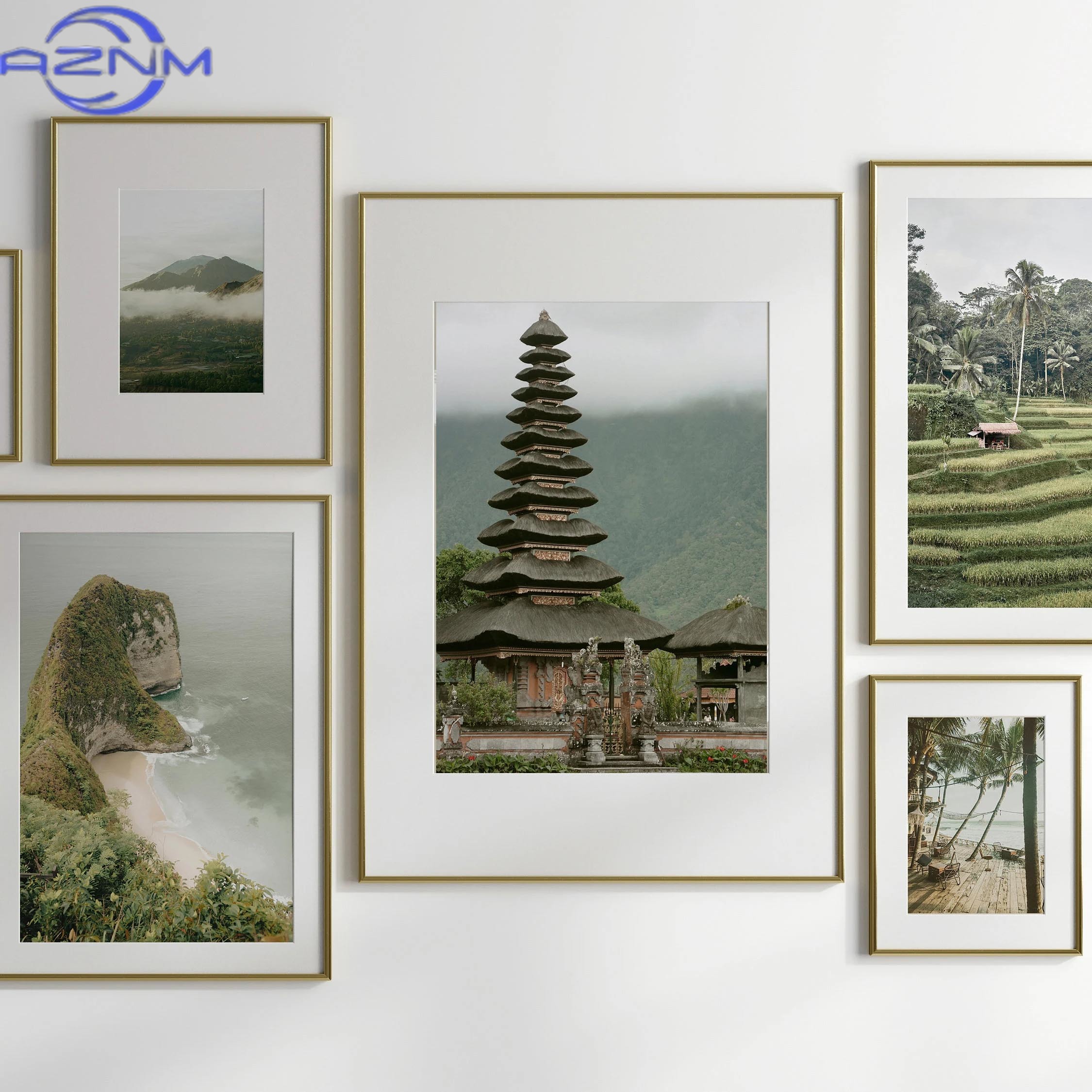 AZNM 1pc Bali Canvas Art Print - Home Office Bali ulasan dan harga