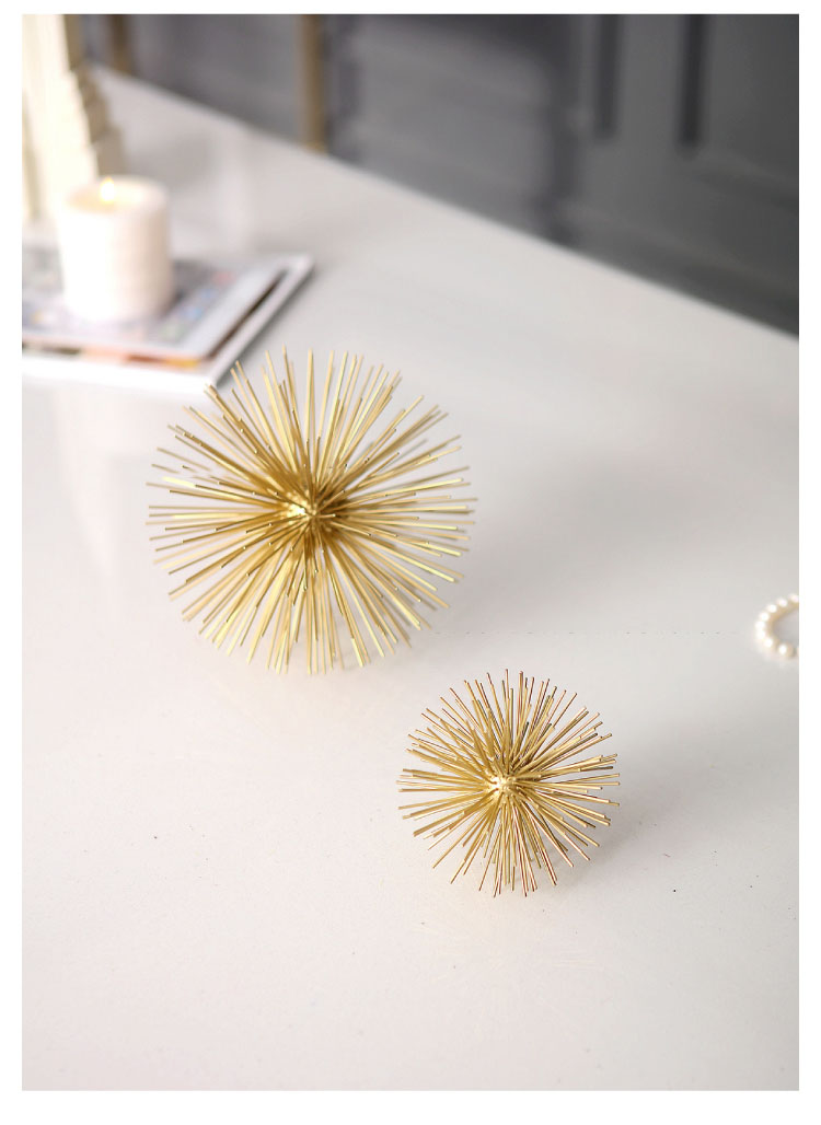 Modern Golden Geometric Metal  - Home Office Layout ulasan dan harga