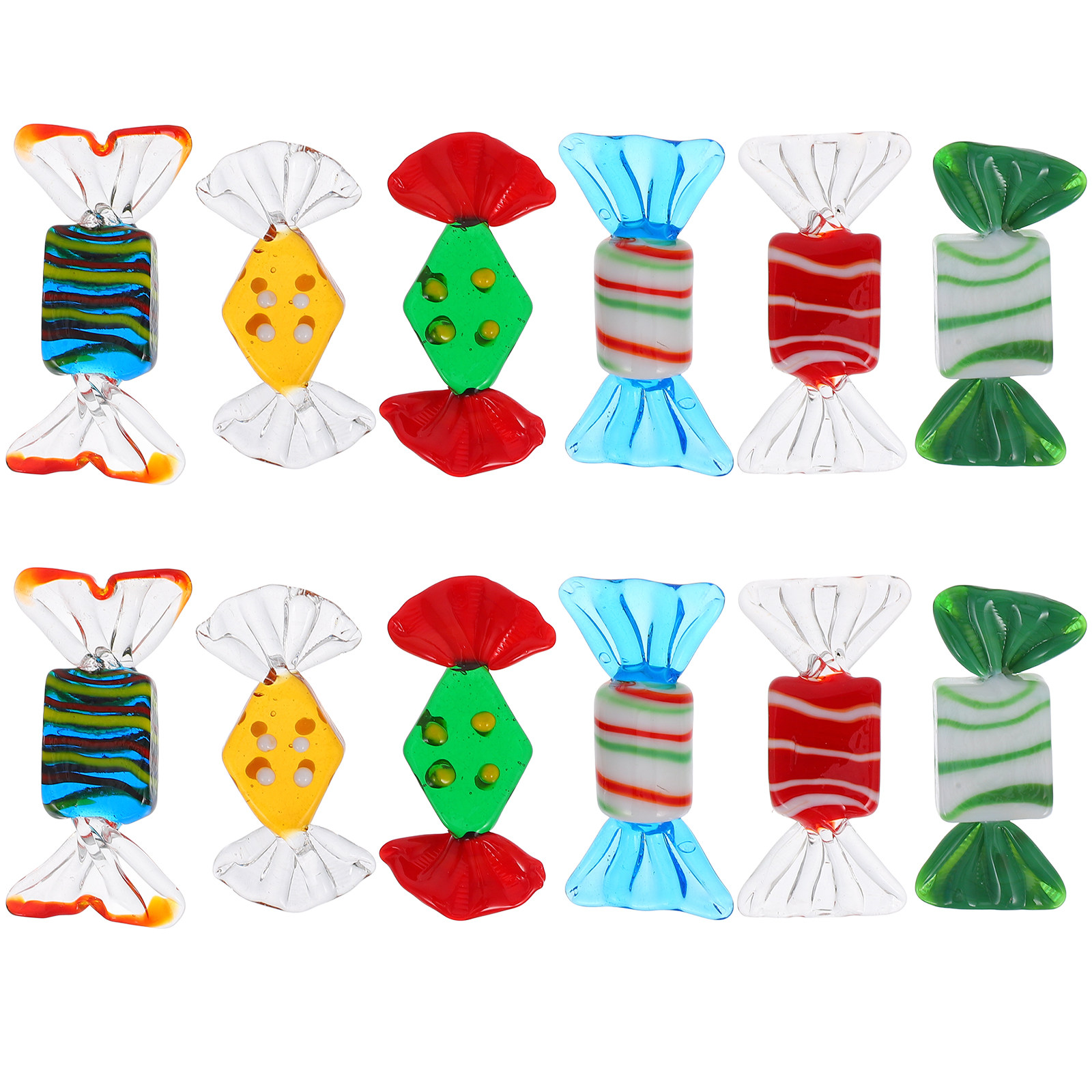 12Pcs Colorful Glass Candy Dec - Home Office Layout ulasan dan harga