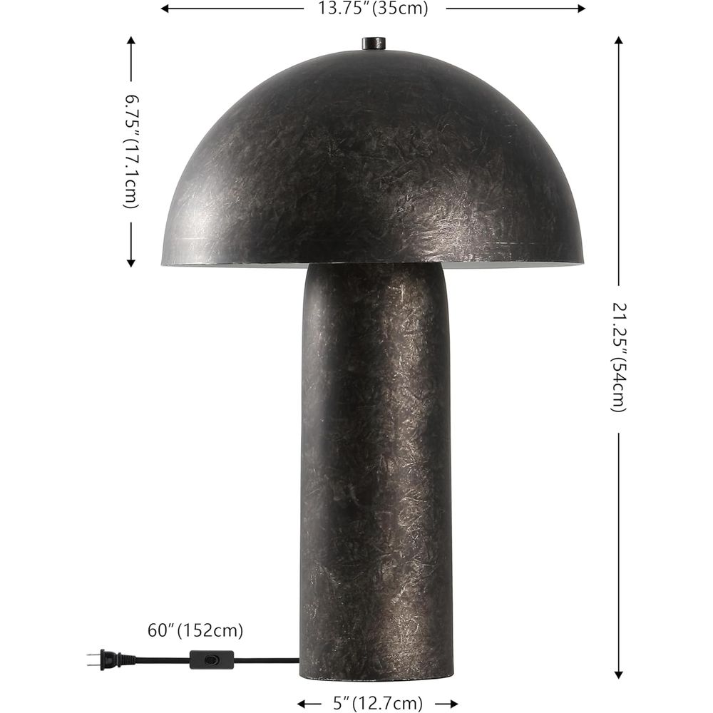 Antique Black 21-inch Mushroom - Office Table Home ulasan dan harga