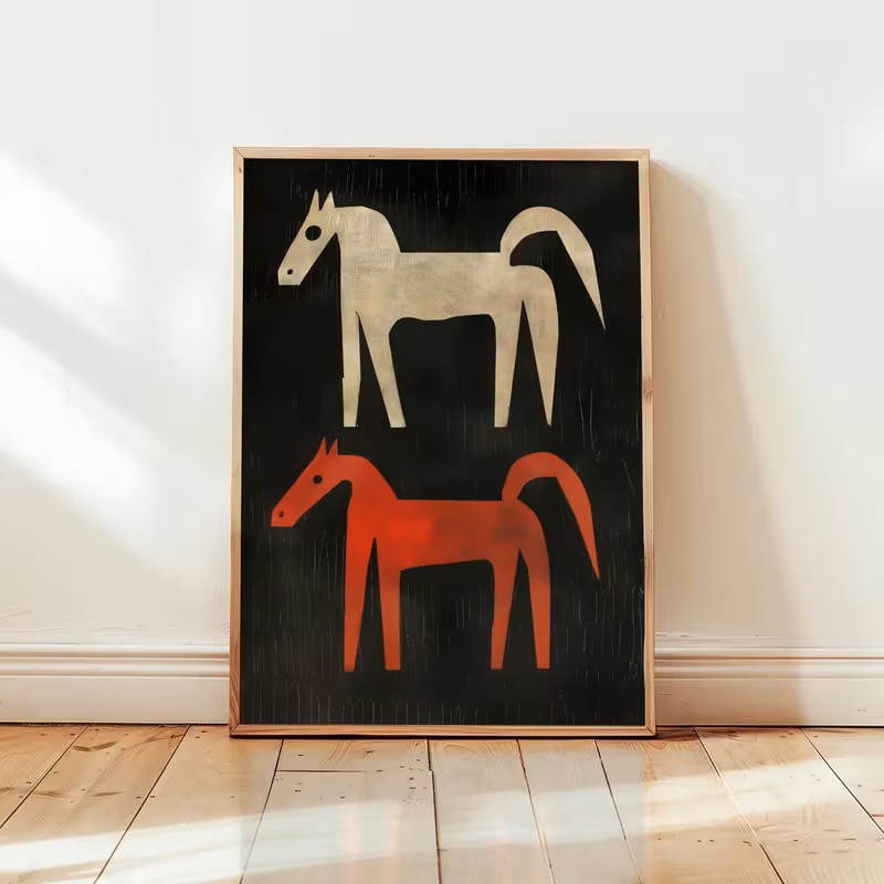 Animal Canvas Poster Wall Feat - Home Office Interior Design ulasan dan harga