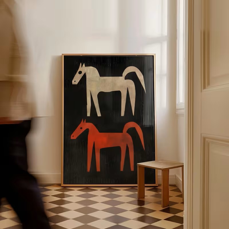 Animal Canvas Poster Wall Feat - Home Office Interior Design ulasan dan harga