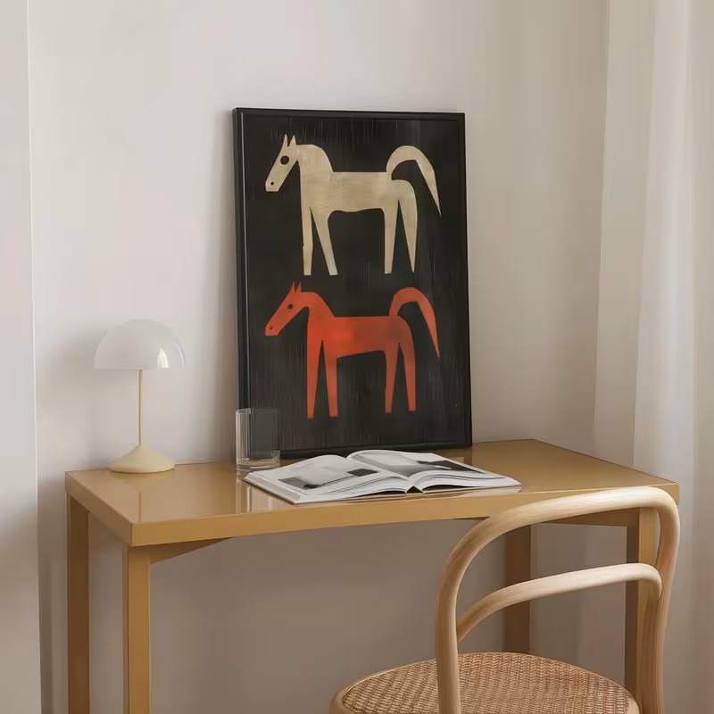 Animal Canvas Poster Wall Feat - Home Office Interior Design ulasan dan harga