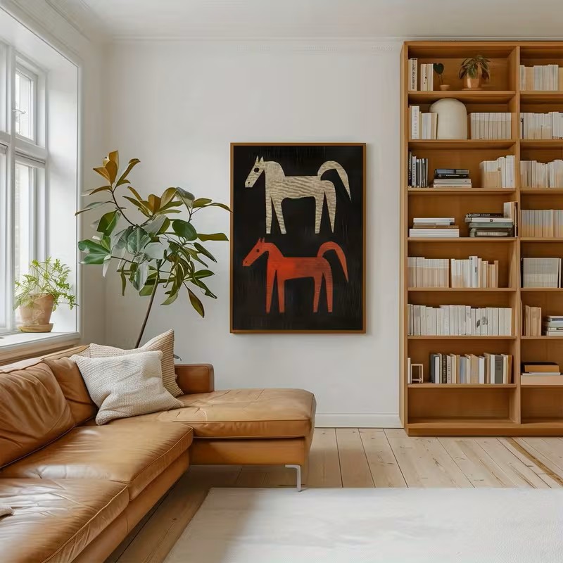 Animal Canvas Poster Wall Feat - Home Office Interior Design ulasan dan harga