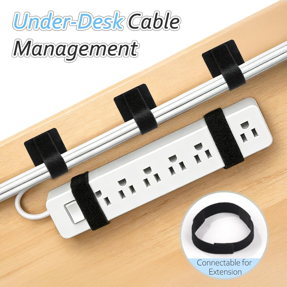 4-28Sets Self-Adhesive Ties Re - Cable Management Box ulasan dan harga