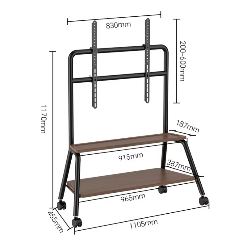 Modern Luxury Rolling Tv Stand - Home Office Layout ulasan dan harga