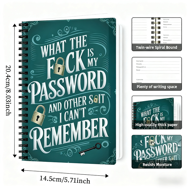 1 Simple Password Book, Hardco - Home Office Login ulasan dan harga
