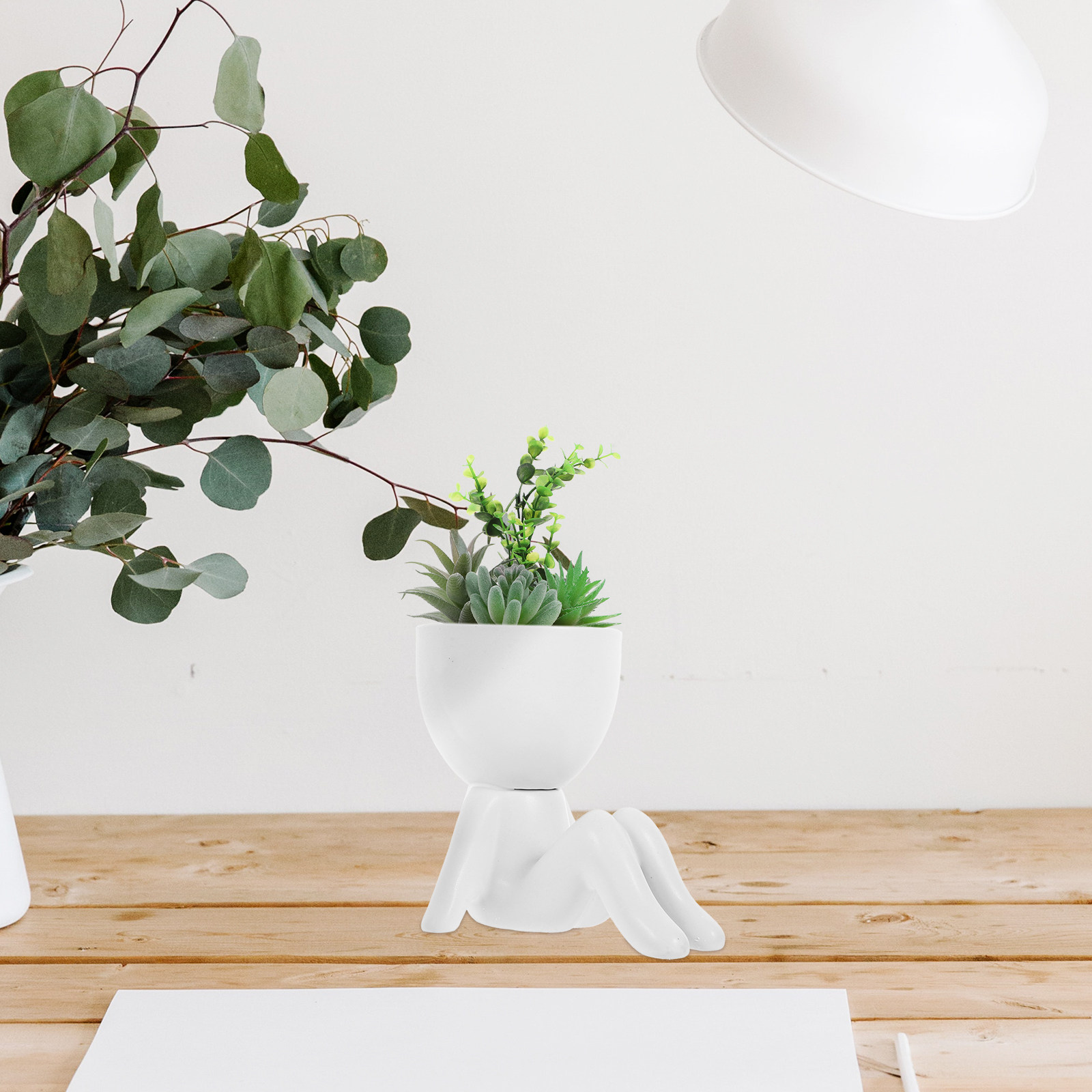 2Pcs Artistic Ceramic Plant Po - Home Office Interior Design ulasan dan harga