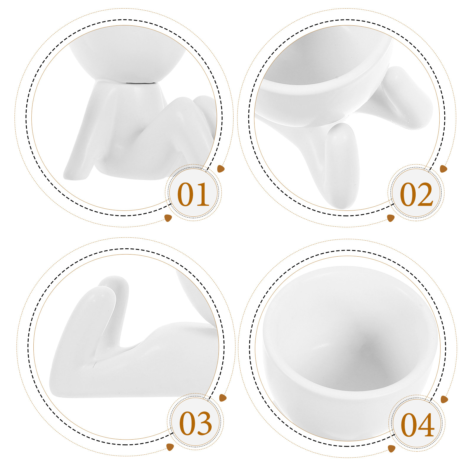 2Pcs Artistic Ceramic Plant Po - Home Office Interior Design ulasan dan harga