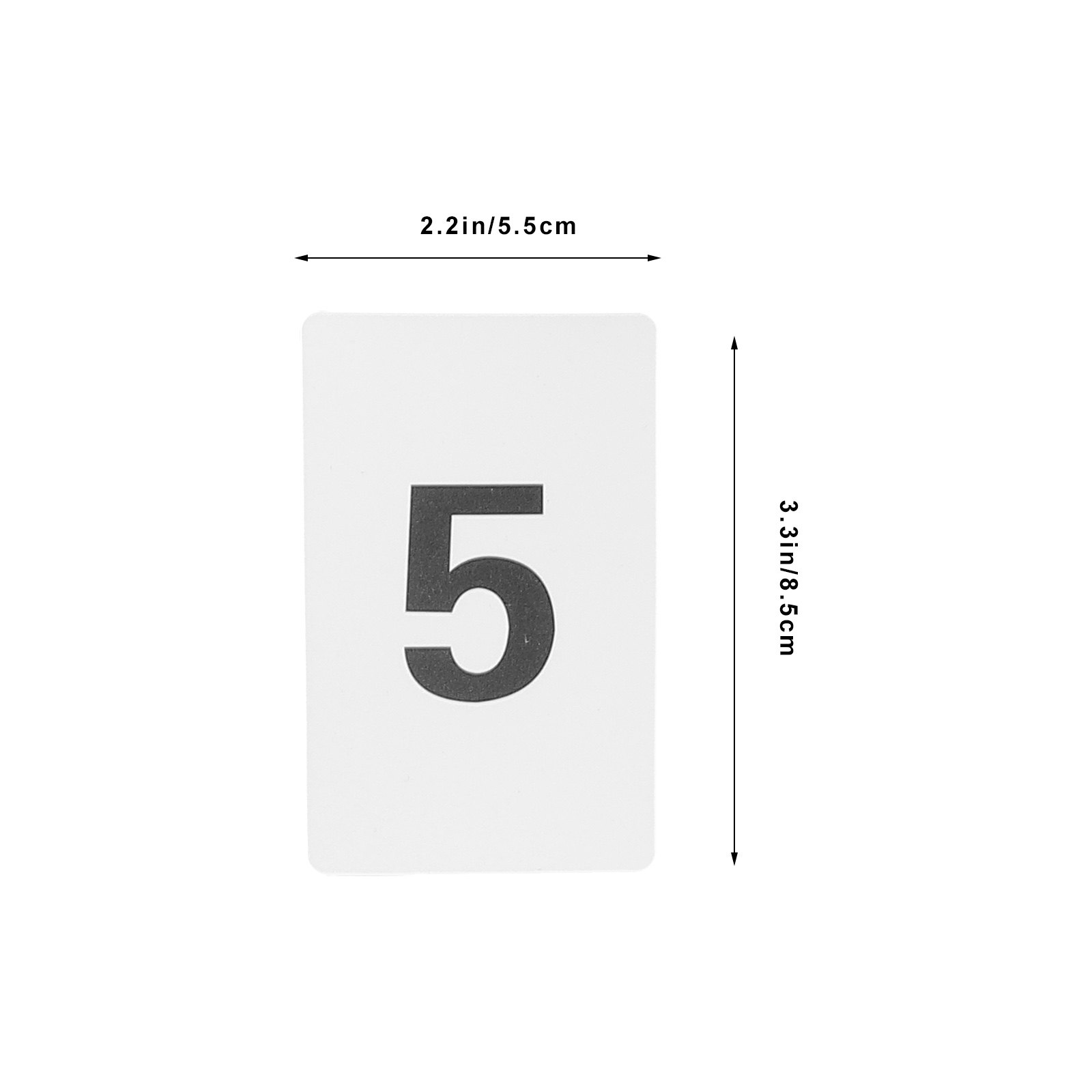 10Pcs Premium Plastic Number C - Office Table Home ulasan dan harga