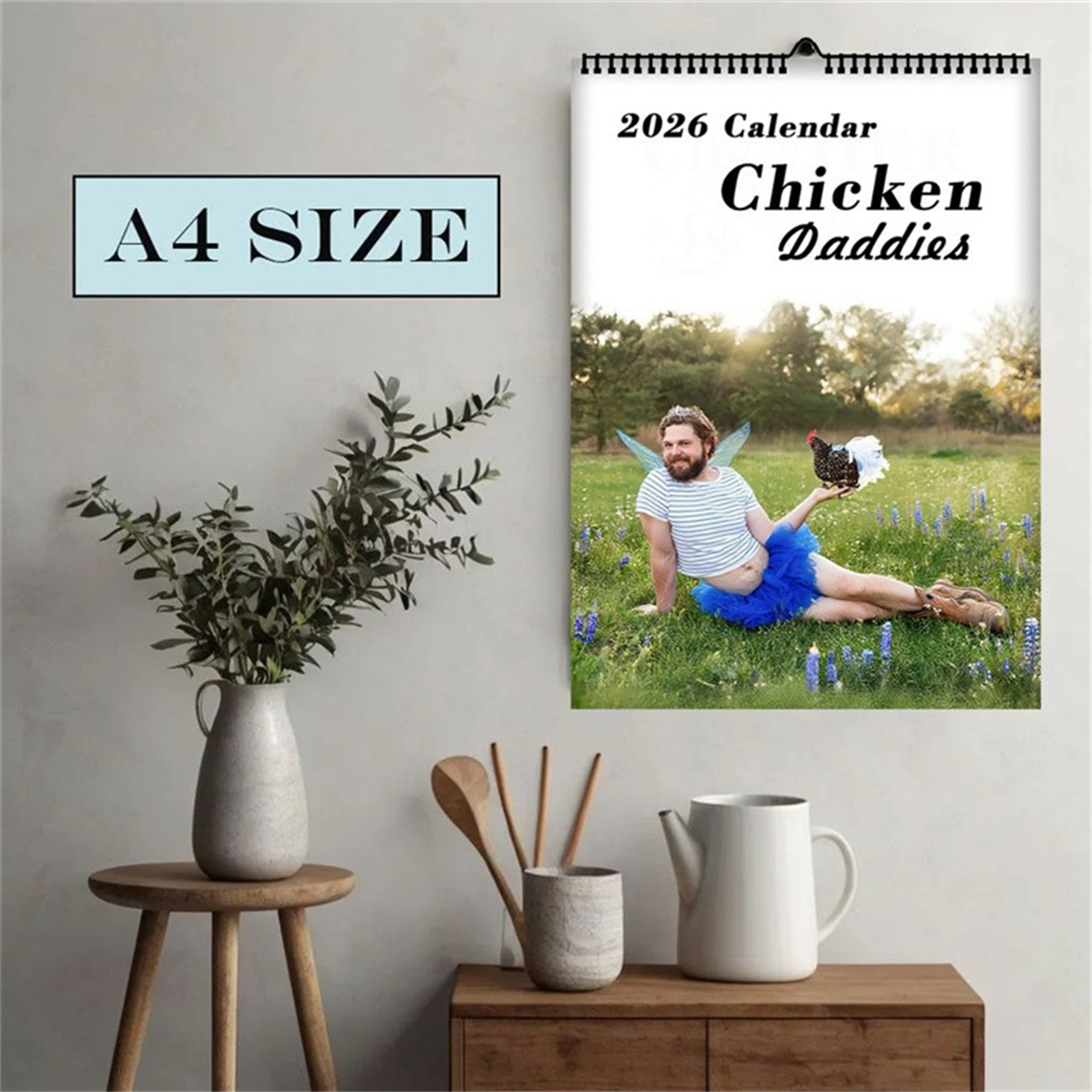 2026 Funny Chicken Daddy Wall  - Home Office Size ulasan dan harga