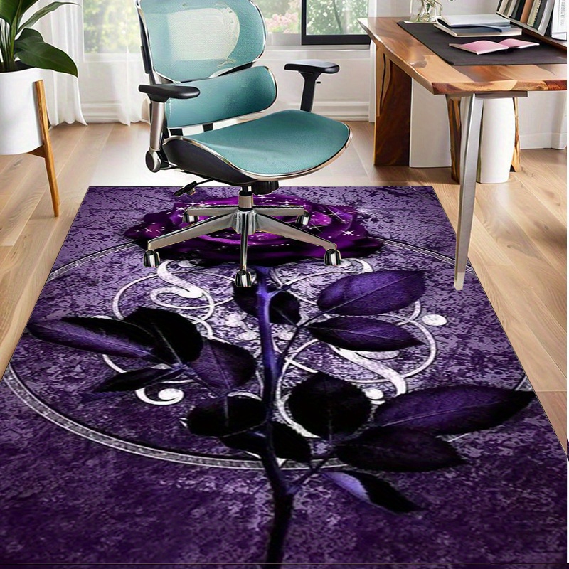 Purple Leaf Rug for Elegant Of - Home Office Interior Design ulasan dan harga