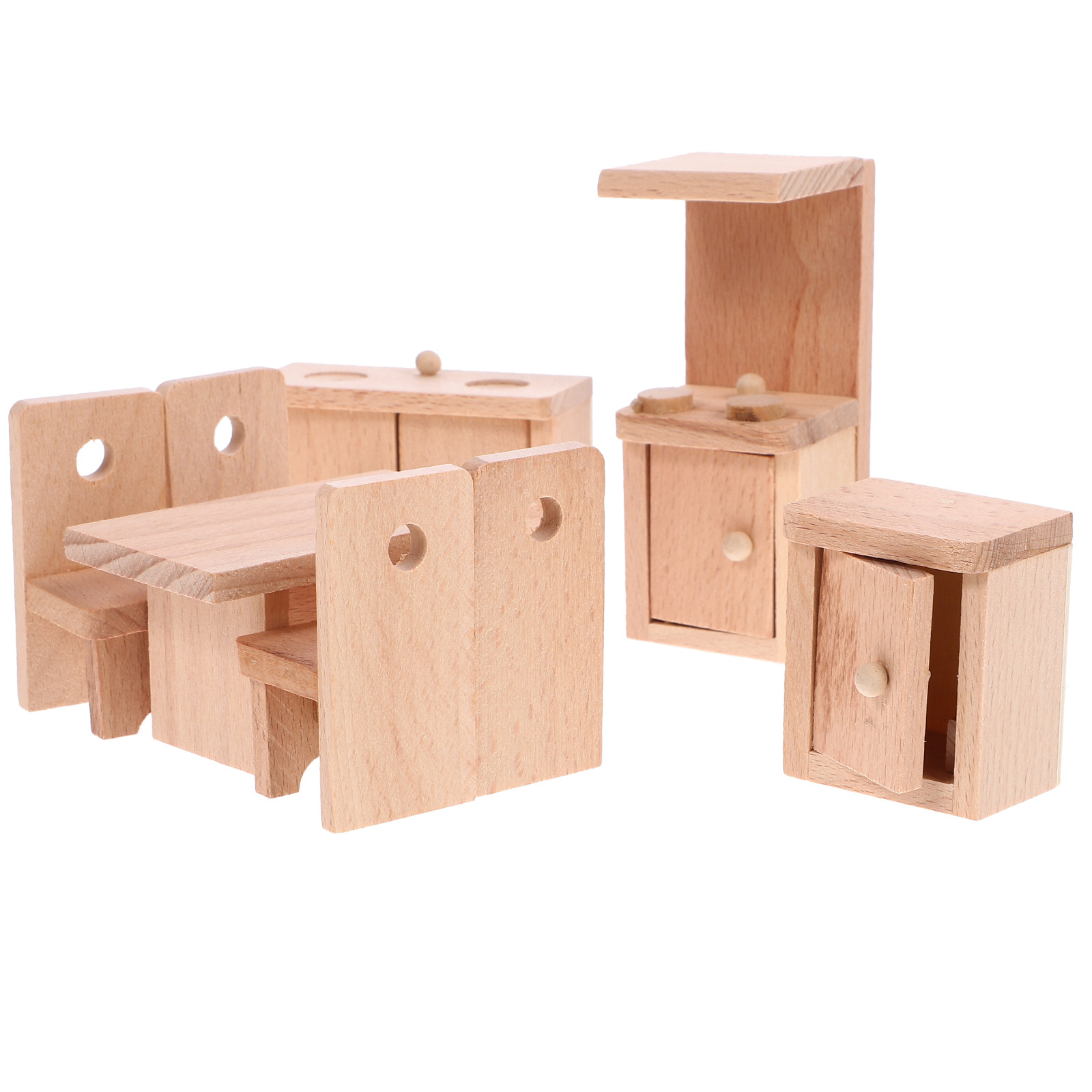 1Set Wooden Mini Dining Room F - Home Office Layout ulasan dan harga
