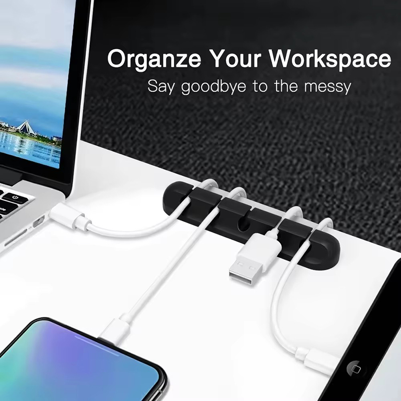 Silicone USB Cable Clip Winder - Cable Management Box ulasan dan harga