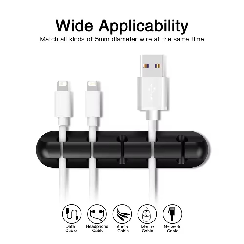Silicone USB Cable Clip Winder - Cable Management Box ulasan dan harga