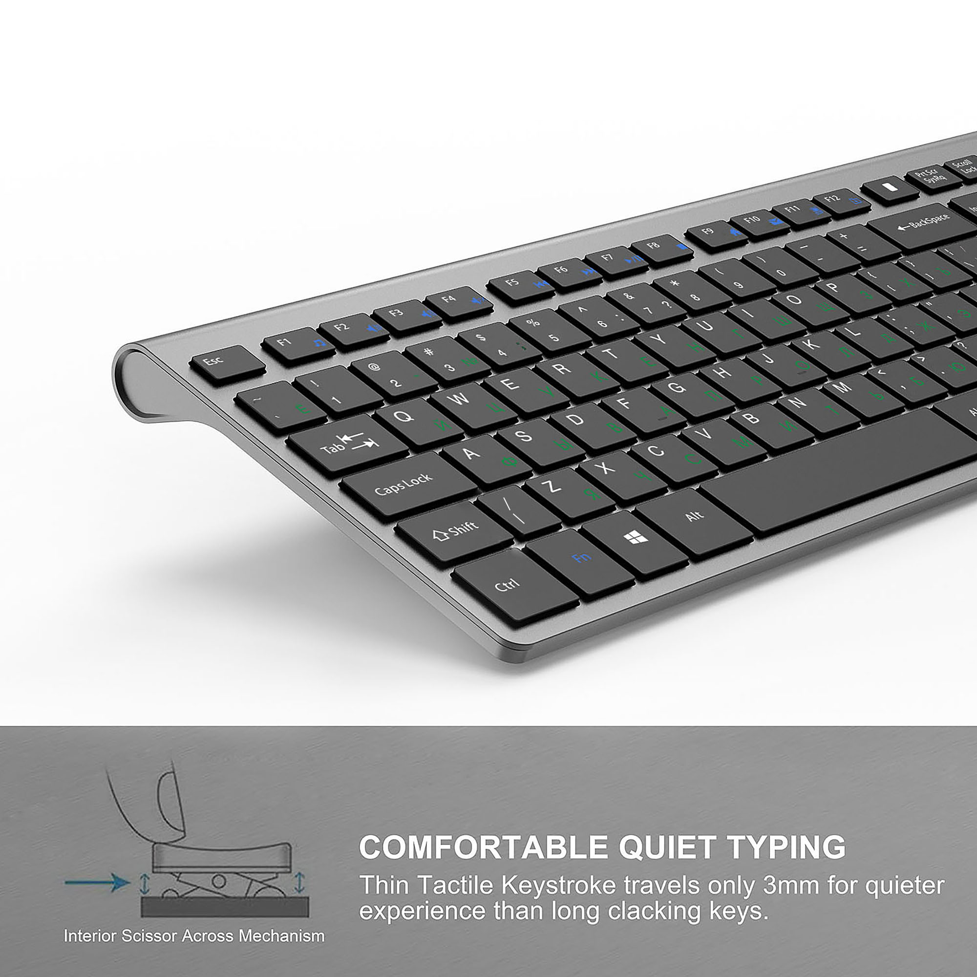 2.4G Rechargeable Wireless Key - Home Office Layout ulasan dan harga