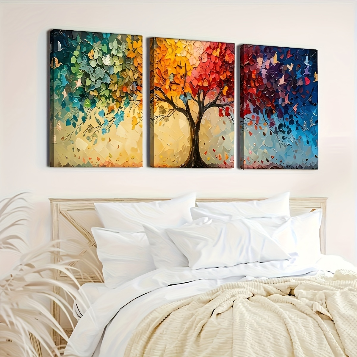 3pcs/Set Colorful Abstract Tre - Home Office Youtube ulasan dan harga