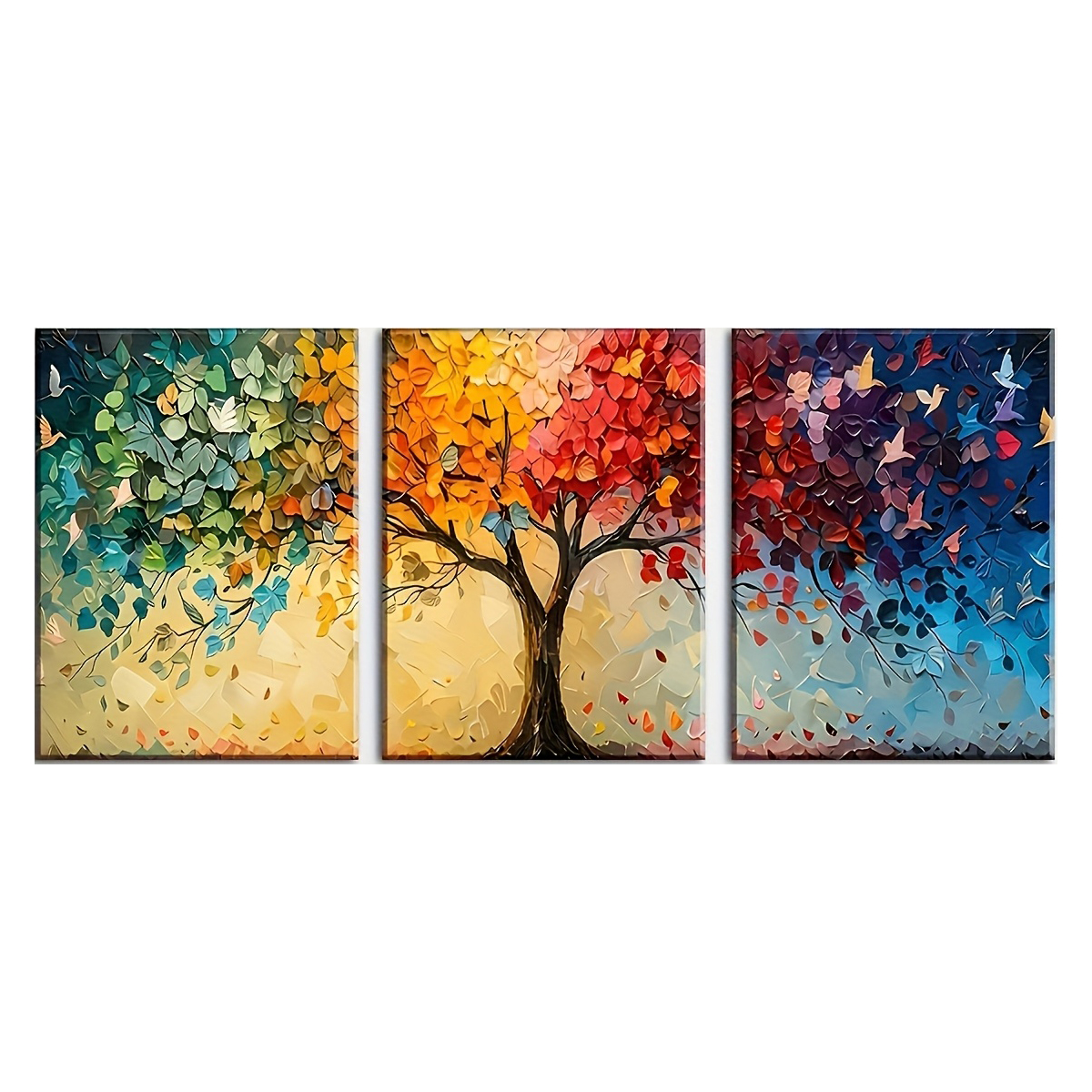 3pcs/Set Colorful Abstract Tre - Home Office Youtube ulasan dan harga