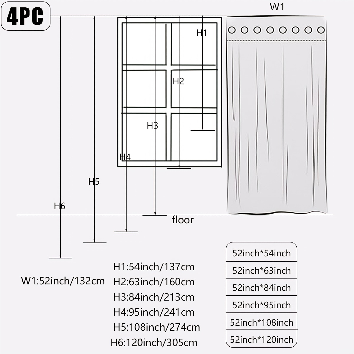 4 Panels Full Blackout Indoor  - Home Office Romance ulasan dan harga